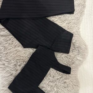Lululemon Athletica Black Leggings and bra set
